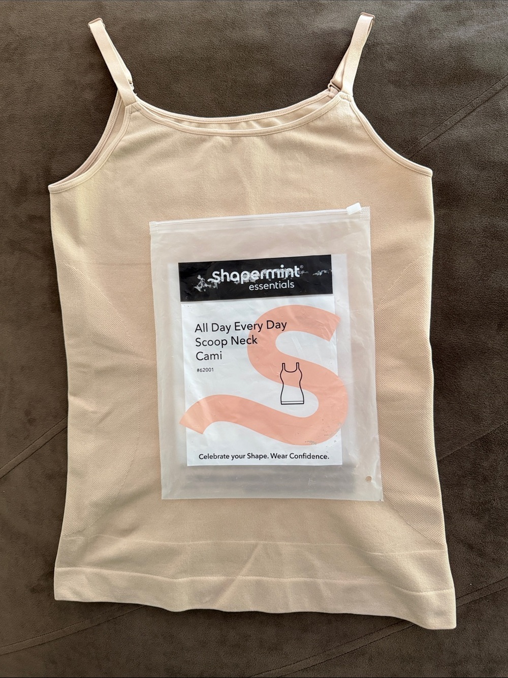 Shapermint Nude Scoop Neck Cami